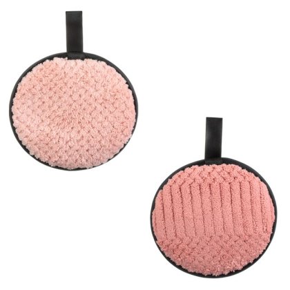 Set Bureti Demachianti Rotunzi Roz Somon 11cm - 2buc