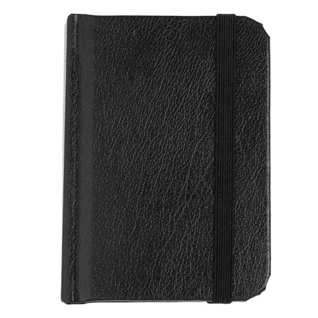 Carnetel Notite A7 Negru PU cu Elastic - 100F