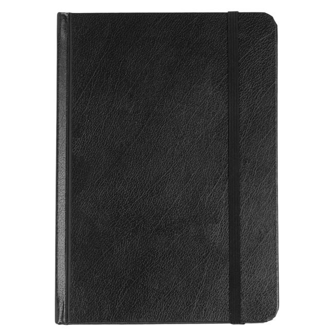Carnetel Notite A5 Negru PU cu Elastic - 100F