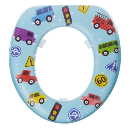 Reductor WC Bleu Vehicule de Diferite Culori Honey Baby pentru Copii - 29x27cm