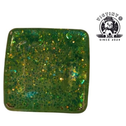 Jucarie interactiva VICTINY ® ICE CUB Glitter VERDE, squishy, culoare random, antistres, anxietate, depresie si multe alte afectiuni de zi cu zi, ale copiilor cat si ale adultiilor