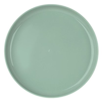 Farfurie din Plastic Verde - Verde Menta cu Dungi Ø21.5cm