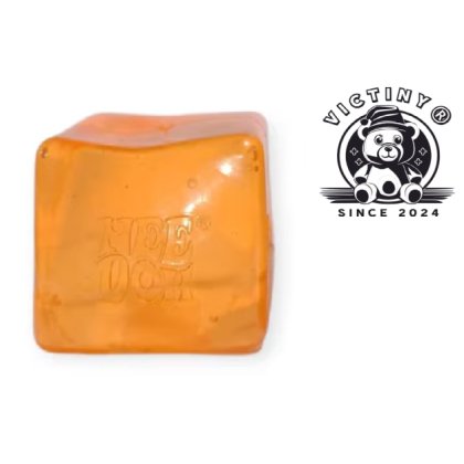 Jucarie interactiva VICTINY® ICE CUB ORANGE, squishy, culoare random, antistres, anxietate, depresie si multe alte afectiuni de zi cu zi, ale copiilor cat si ale adultiilor