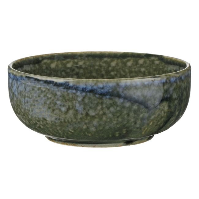 Bol Rotund Ceramic Verde Olive Albastru pentru Alune Sos 225ml