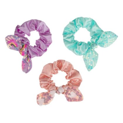 Elastice Par de Vara Somon Lila Verde Paiete Colorate Fundite pentru Copii - 3buc