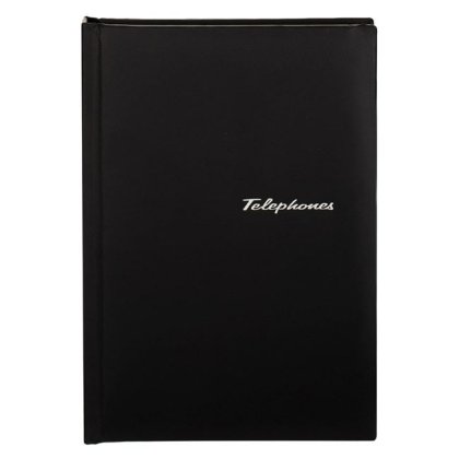 Agenda Telefonica cu Coperta Neagra 15x21cm