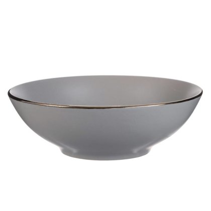 Bol Gri ”Metallic” Ceramic 1L