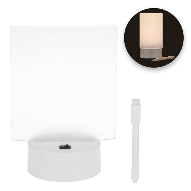 Lampa Tablita cu LED & Carioca cu Radiera 14x19.5cm
