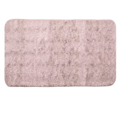 Covoras Decorativ din Imitatie de Blana Dusty Pink 130x90cm