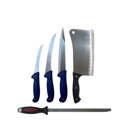 Set profesional de 3 cutite pentru macelarie si, satar, masat pentru ascutit, cutite din otel inoxidabil, injunghiat, dezosat, transat, filetat, ct008