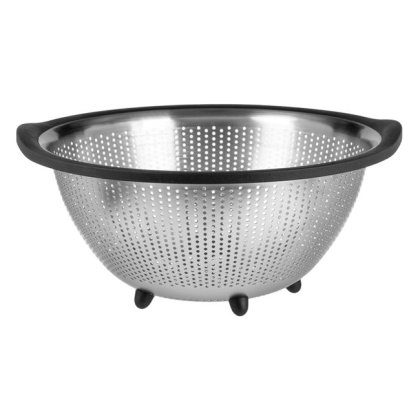 Strecuratoare de Inox cu Margine din Plastic Ø29x12.5cm
