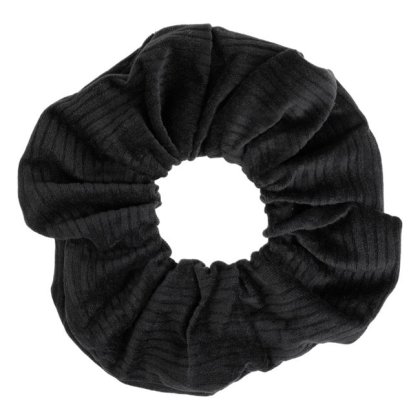 Elastic Par Negru Catifelat Ribbed pentru Femei
