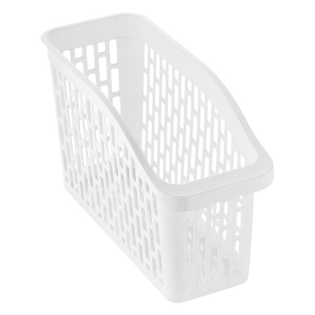 Organizator din Plastic Alb Perforat pentru Frigider 29x11.3x17cm
