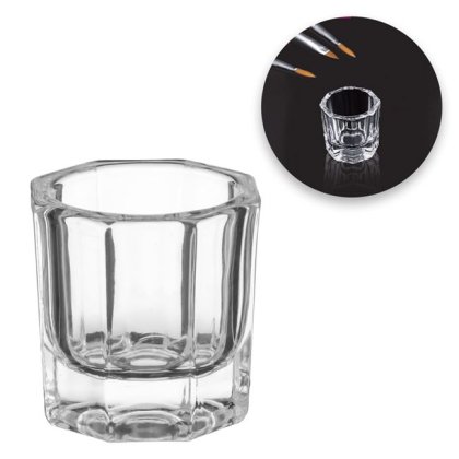 Pahar din Sticla pentru Lichid Acrilic & Acrygel Ø3x3cm - 10ml