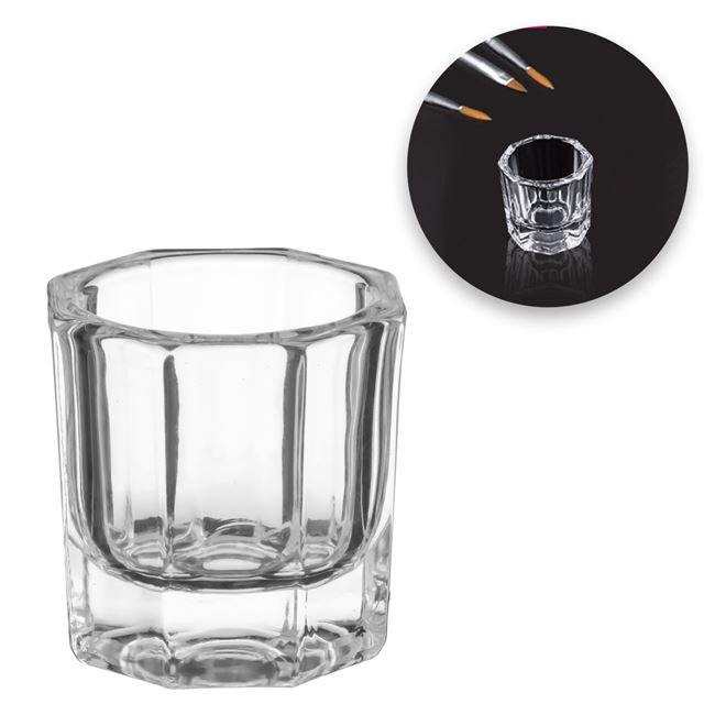 Pahar din Sticla pentru Lichid Acrilic & Acrygel Ø3x3cm - 10ml