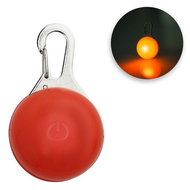 Lumina Suspendabila cu LED cu 3 Functii de Lumina pentru Zgarda Animalului de Companie Ø3x1.8cm