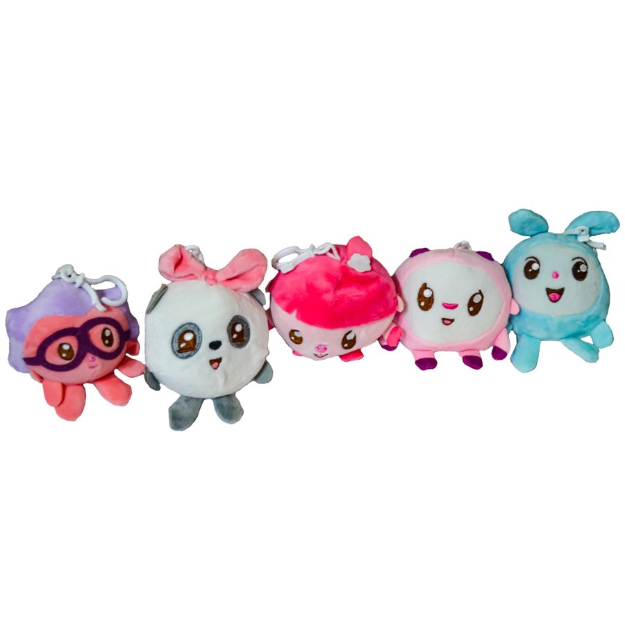 Set 5 personaje Baby Riki, Pandi, Ariciul, Topa, Grohi, Milu, multicolor, 10cm, + 18m