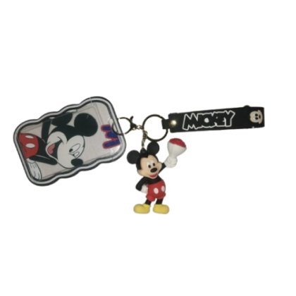 Breloc pentru Chei VICTINY® Ghiozdan, Geanta, Penar, model Mickey cu buchet flori, Pentru Adulti si Copii