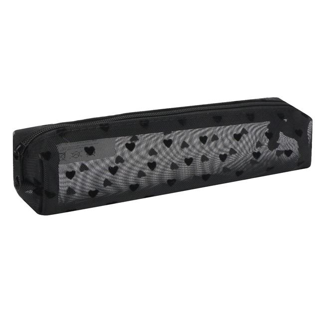Penar Tub Negru Plasa cu Inimi 20.5x4x5cm