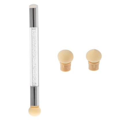 Pensula Ombre Dubla cu Rezerve pentru Unghii 14.5cm - 3buc