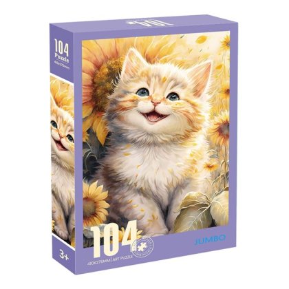 Puzzle Pisica Floarea Soarelui (104 de piese)