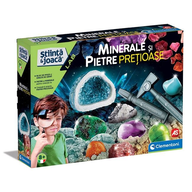Stiinta & Joaca Laborator Educational Minerals And Geods - Clementoni