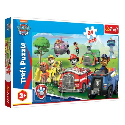 Puzzle Paw Patrol cu Vehicule (24 de Piese) - Trefl