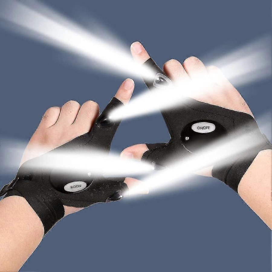 Manusi sport cu LED, pentru camping, pescuit, alergare, dimensiuni ajustabile