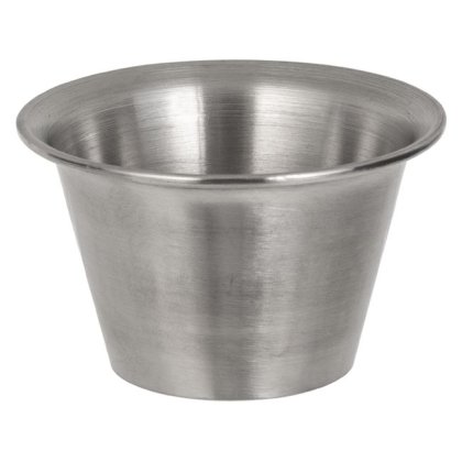 Recipient Rotund din Inox Argintiu pentru Sos 75ml