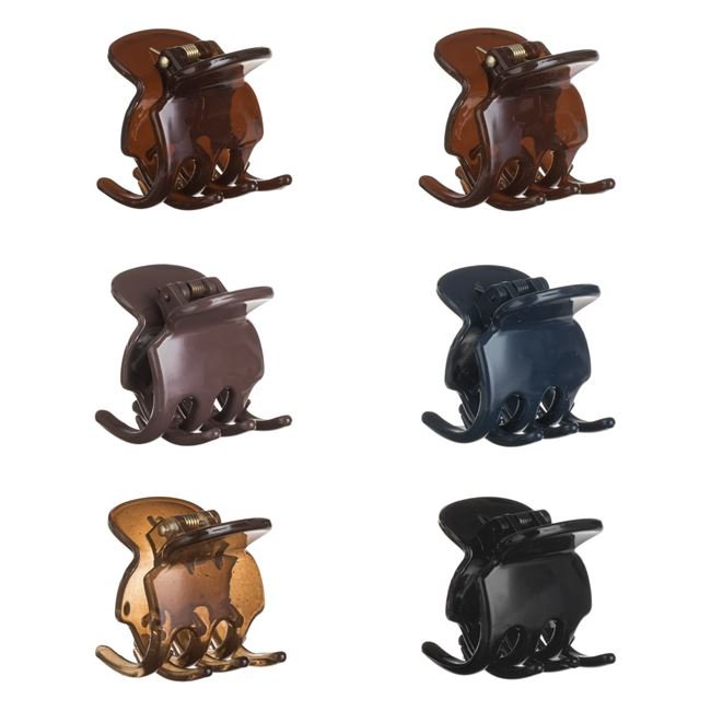 Set Clame Par Stralucitoare de Diferite Culori pentru Femei 3.5cm - 6buc
