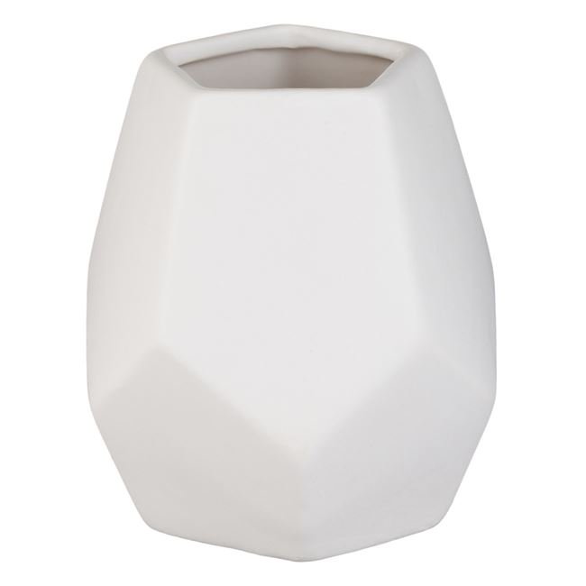 Suport Pixuri Ceramic Alb 11x11x12.5cm