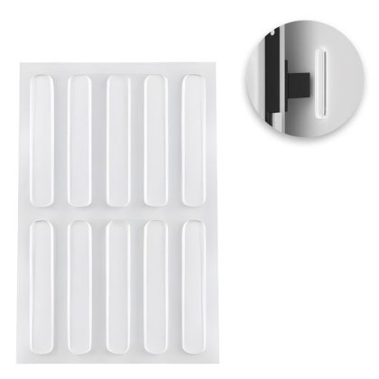 Set Protectii Adezive Benzi Transparente Anti Impact 60x3x10mm - 10buc