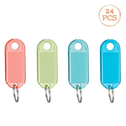 Etichete Suspendabile Duble Colorate cu Inel 4.9x2cm - 24buc