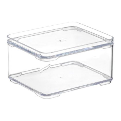 Cutie de Organizare din Plastic Transparent Stivuibila 10x9x5,5cm