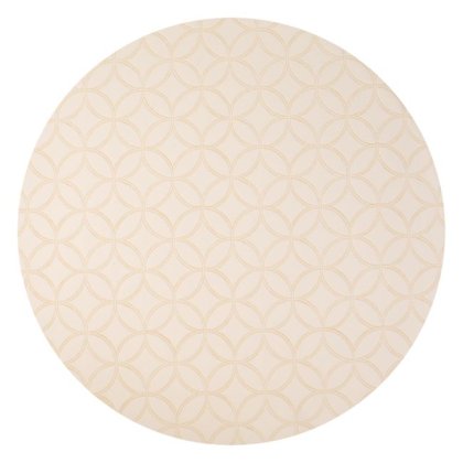 Suport Farfurie Rotund Ecru cu Model Romburi Ø38cm