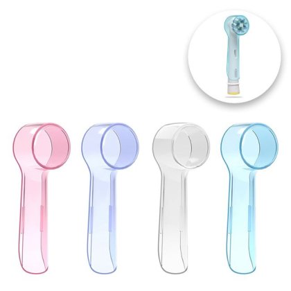 Huse de Culori Pastel pentru Rezerva Periuta de Dinti Electrica - 4buc