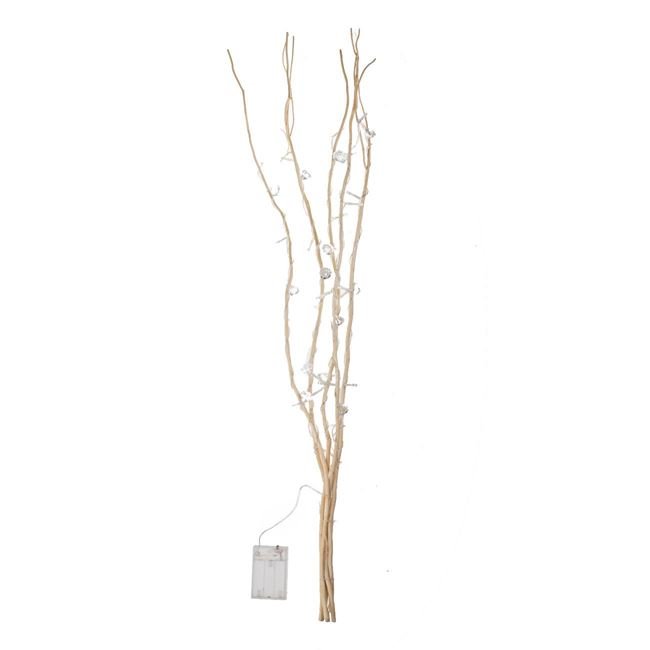 Ramuri Decorative de Culoare Naturala cu 20 de Becuri LED Diamonds 90cm