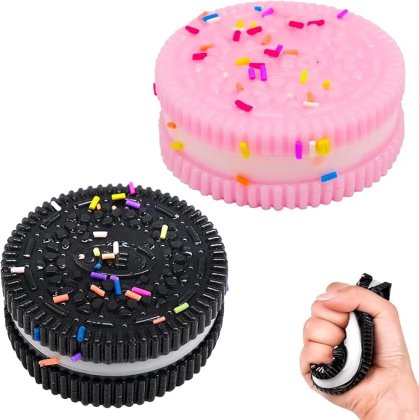 Jucarie interactiva copii, model de desert, biscuiti de ciocolata simulati, multicolor, 1 bucata