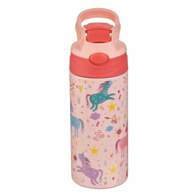 Sticla Apa Izoterma din Otel Inoxidabil Pop Up cu Model Unicorni pentru Copii 500ml