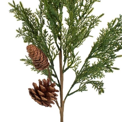Ramura cu Conuri Decorativa de Craciun 62cm