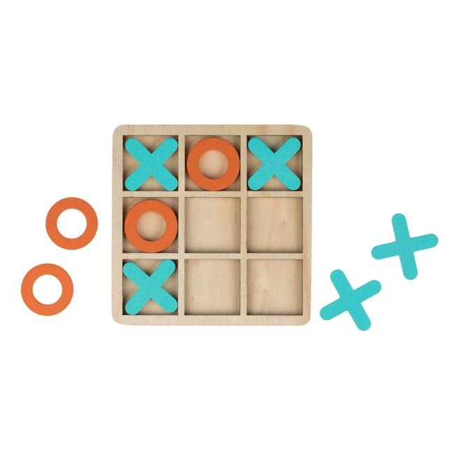 Joc Inteligenta din Lemn Tic Tac Toe 12,5x12,5cm - 10 piese