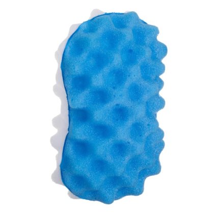 Burete de Baie din Spuma cu Model Celular Bleu Alb 17cm