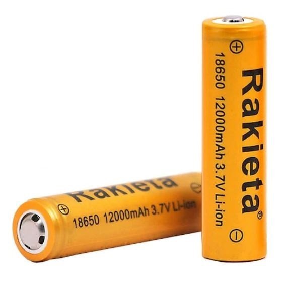 Set 2 Acumulatori Rakieta 12.000 mAh, 3,7 V, Li-Ion, Model 18650