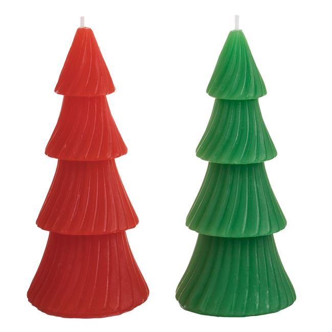 Lumanare Brad 3D Colorat 16.5cm