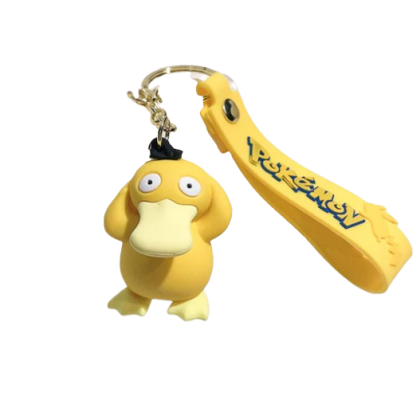 Breloc pentru Chei Ghiozdan, Geanta, Penar, model psyduck, pokemon, Pentru Copii, galben