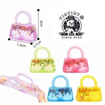 SQUEEZE 2026 VICTINY® MODEL HAND BAG / GEANTA ICE CUBE 1 BUC RANDOM, 5 cm, jucarie interactiva pentru copii si adulti, antistres