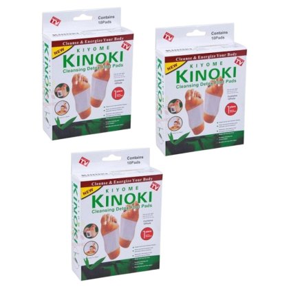 Plasturi detoxifianti pentru talpi – Kiyome Kinoki, 30 bucati – Detoxifiere naturala, curatare limfatica, eliminarea toxinelor si somn mai odihnitor- Turmalina, Vitamina C, E si Uleiuri Rafinate