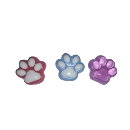 Set 3 jucării squishy VICTINY, labuțe roșu/albastru/mov, 3x3cm