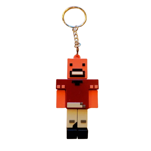 Breloc mini pop minecraft, viliger, maro, mini figurina