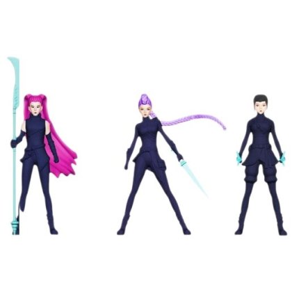 Set 3 figurine fetele K-Pop demon hunter multicolor 11x5cm